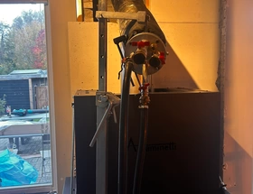 Rookgasafvoerkanaal renoveren middels Firan Flex t.b.v. houtkachel